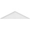 Ekena Millwork Peaked Cap Sunburst Architectural Grade PVC Pediment, 76"W x 20"H x 2"P (Pitch 6/12) PEDPS076X200PKC01 - alternate 4